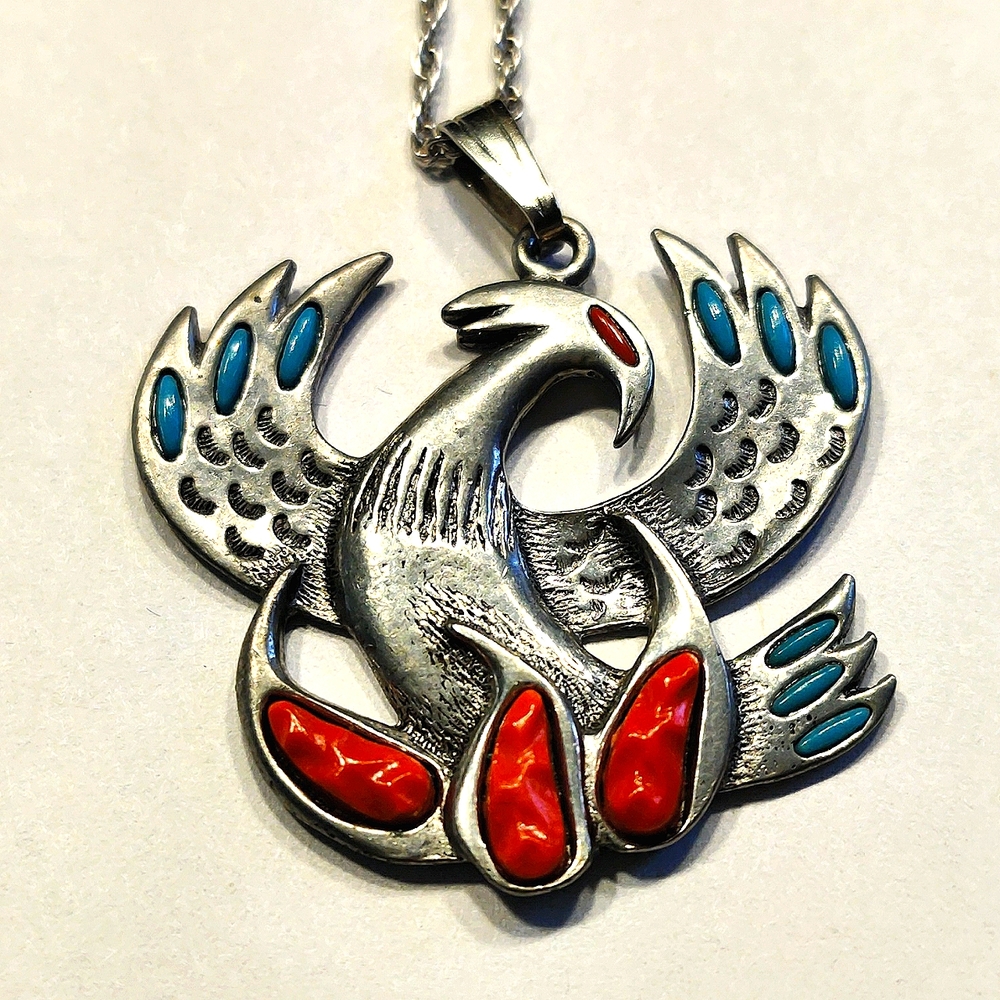 J Ritter Eagle Pendant Necklace